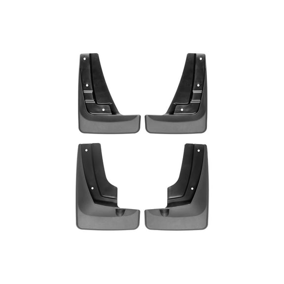 WeatherTech Custom No Drill Splash Guard MudFlaps compatible with 2010-2017 GMC Terrain, Front & Rear Set - Black