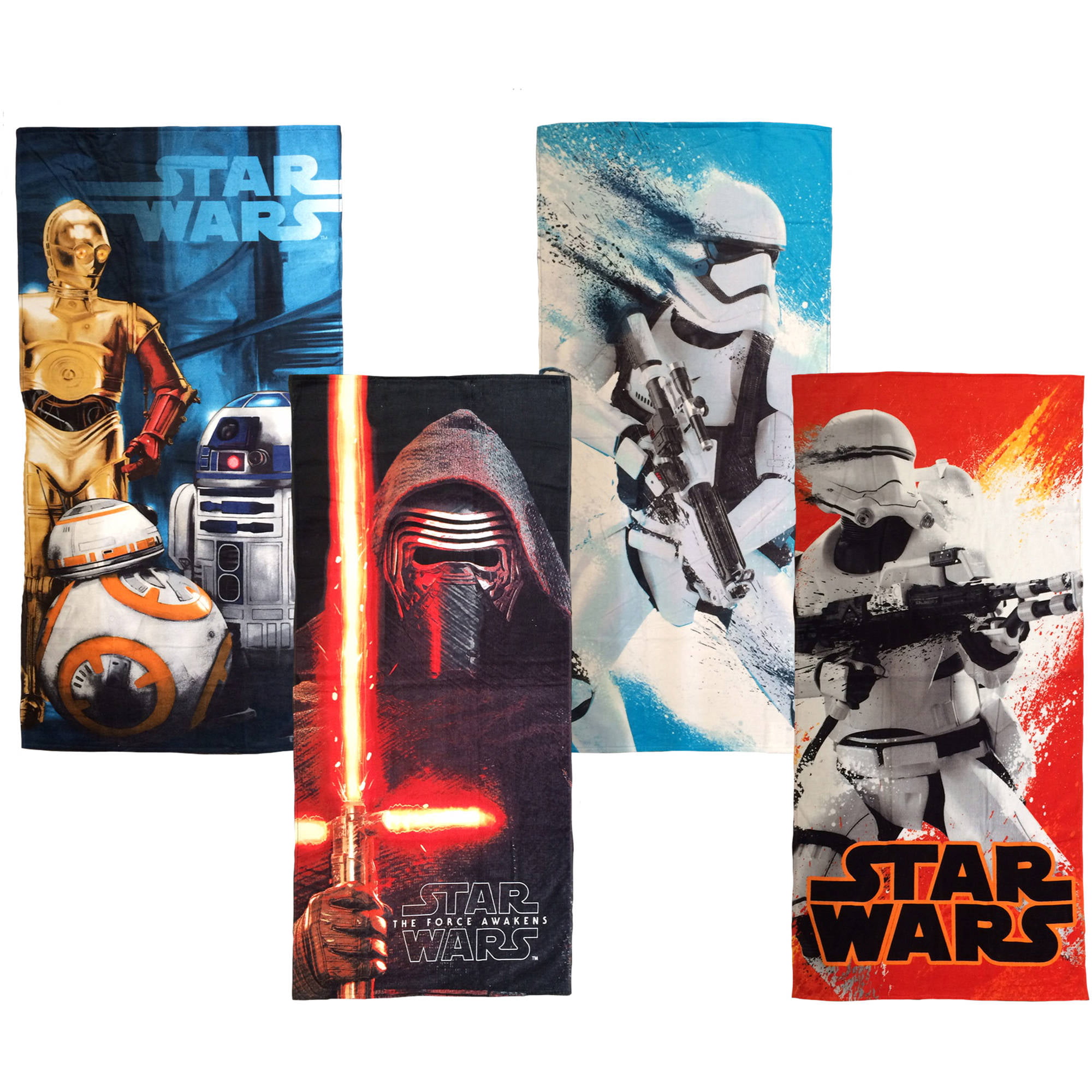 Star Wars Episode VII Flame Trooper Beach Towel measures 28 x 58 inches 