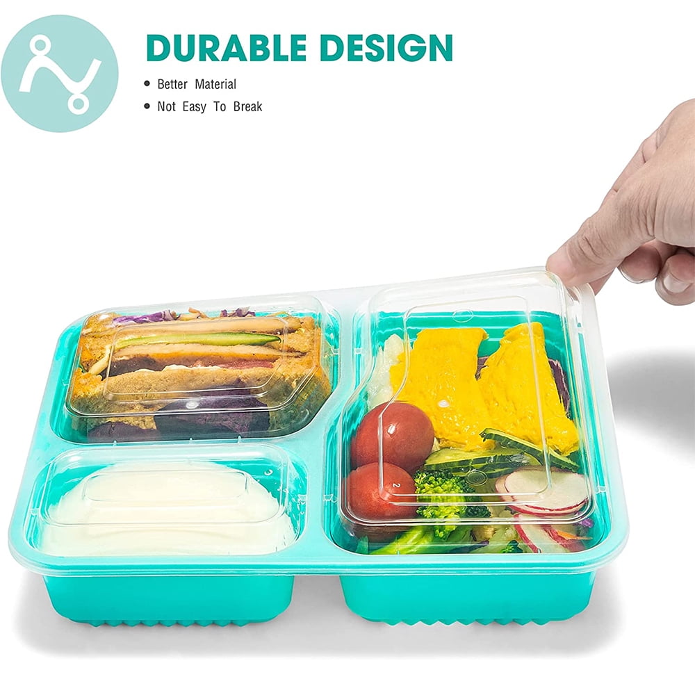 MUCHII [30 Pack] 34 oz Disposable Christmas Meal Prep Container