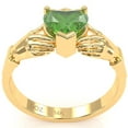 thumbnail image 5 of Claddagh Peridot Ring In Solid 14k Yellow Gold, 5 of 6