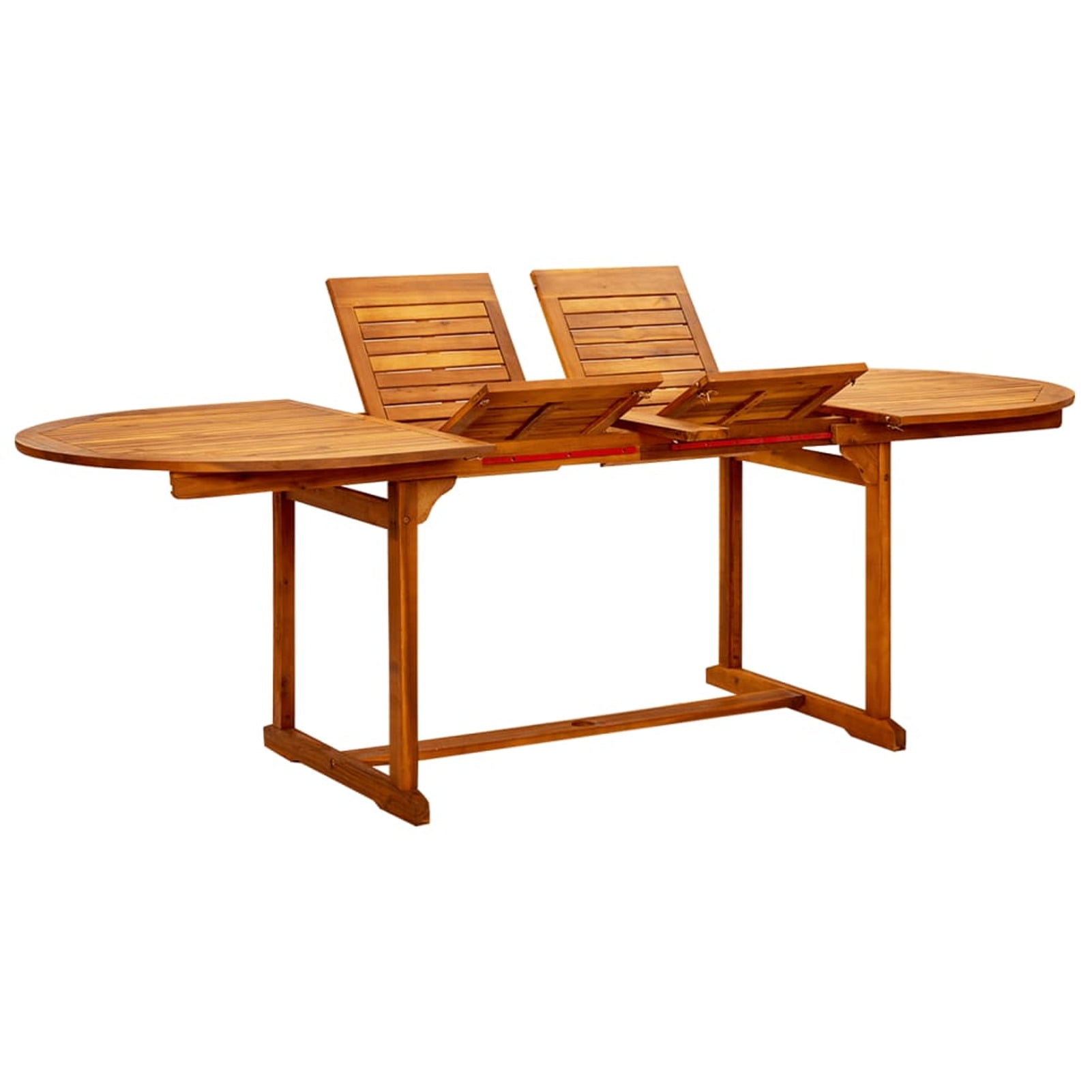 Details about   Wooden Table With Extension And Chair Set Wood Beautiful Dining Outdoor 