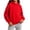 Red, variant on Zylanna Girls Hoodie Sweatshirts, Classic Hooded Long Sleeve Loose Fit Solid Color Casual Pullover Tops for Fall Red Size 7-8