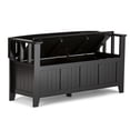 thumbnail image 2 of Atlin Designs Banc de Rangement d'Entrée, Noir, 2 of 5