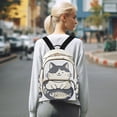 thumbnail image 7 of FORMRS Mini Backpack Purse for Women Travel Daypack Casual Shoulder Bag, Black Cute Cat, 7 of 7
