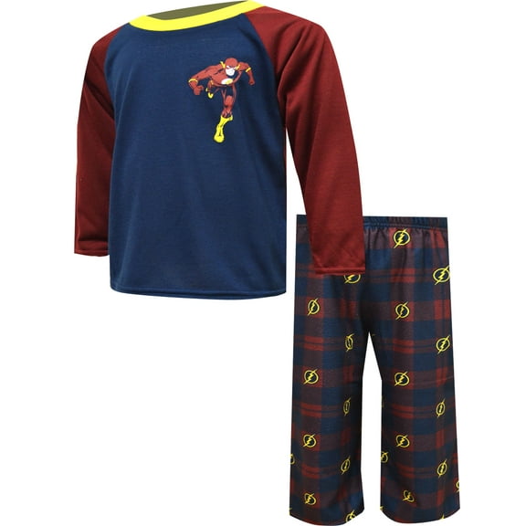 Komar Kids Boys DC Comics The Flash Buffalo Plaid Pajamas (4)