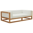 thumbnail image 2 of Modway Newbury Accent Lounge Outdoor Patio Premium Grade A Teak Wood Sofa in Natural White, 2 of 7