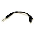 thumbnail image 3 of Hosa YPR 103 - Audio cable - 6 in - black, 3 of 3