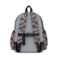 thumbnail image 3 of Fireman and Truck Black Pattern Backpack for School, Cute School Bag with Adjustable Shoulder Straps and Padded Back, 13.4"x11"x4.7", 3 of 5