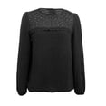 thumbnail image 6 of QASIEATN Sweatshirt for Graceful Ladies Fashion, Blouses Casual Long Sleeve Shirts Flower Lace Tops Trendy Summer Outfits Fall Fashion , Womens Fall Tops, 6 of 9