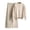 Beige, variant on 2 Piece Sweatsuits for Women Women Autumn And Winter Fashion Temperament Loose Casual Wide Leg Pants Knitted Sweater Two Piece Suit Linen Set for Women (Khaki,One Size)