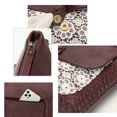 thumbnail image 3 of KouLi Buir Large Crossbody Bags for Women Straw Weaving Design PU Leather Shoulder Handbags, 3 of 6