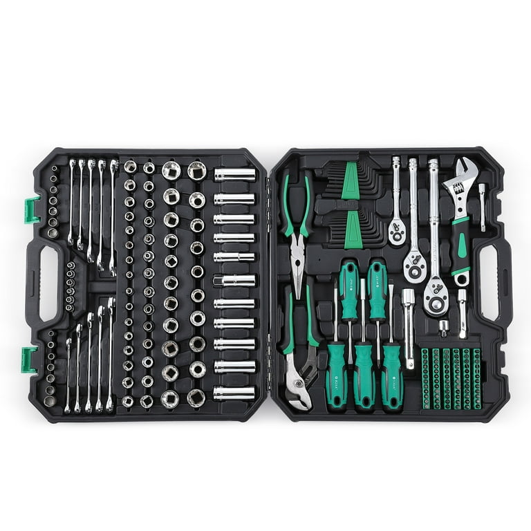 Hardware Toolbox Set, 24pcs Basics Household Tool Kit with Storage Case,  Durable Pliers Equipment Collection, Hammer, Screwdriver, Mechanics Hand  Tool