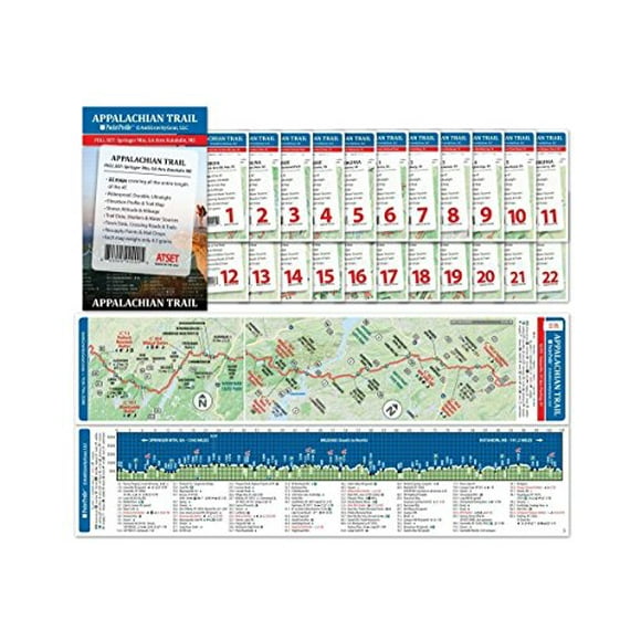Antigravity Gear Appalachian Trail Pocket Profile Map Set