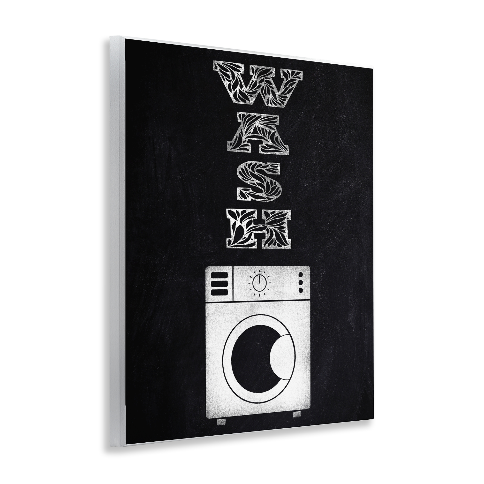 Laundry Wash Ornate Letters Wall Plaque Art, design by Marcus Prime