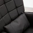 thumbnail image 2 of Leather Armchair, Modern Accent Chair with Metal Legs and Soft Padded, Sofa Chairs for Home Office,Bedroom,Dining Room,Grey, 2 of 7