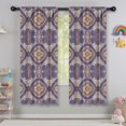 thumbnail image 5 of Blackout Kids Curtains,Multicolor Ethnic Geometric Pattern (4) Childrens Insulated Curtains Set Of 2,Bedroom Essentials,Toddler Room Decor 42x63in(106x160cm), 5 of 5