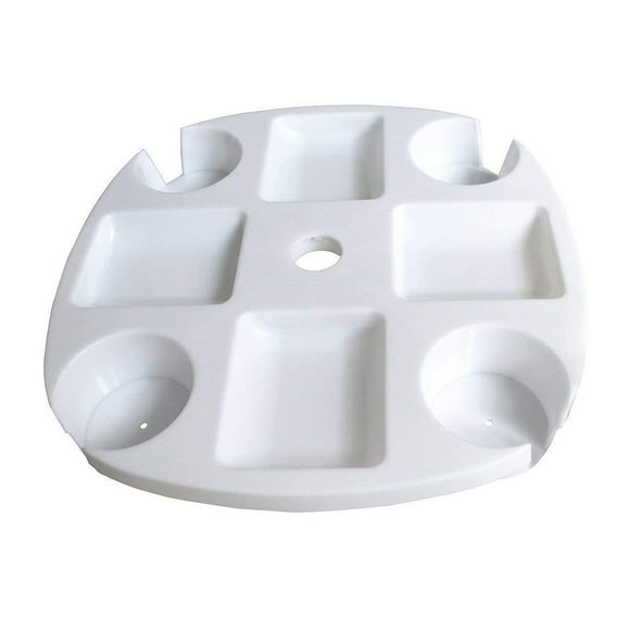 Beach Umbrella Table Tray Parasol Cup Holder with Drink Holders Snack Compartments Dirt Resistant Beach Table for Beaches Pools