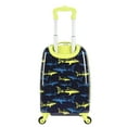 thumbnail image 6 of Protege 20" Hardside Kids Pilot Case Carry-On Luggage, Shark, 6 of 11