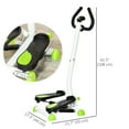 thumbnail image 3 of Soozier Twist Stepper Step Machine w/ LCD Monitor, White & Green, 3 of 10