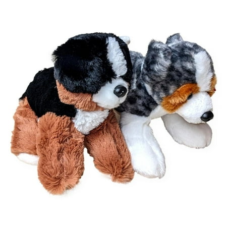 BERNIE MOUNTAIN DOG & AUSTRALIAN SHEPHERD Mini Flopsie 8" Plush by Aurora