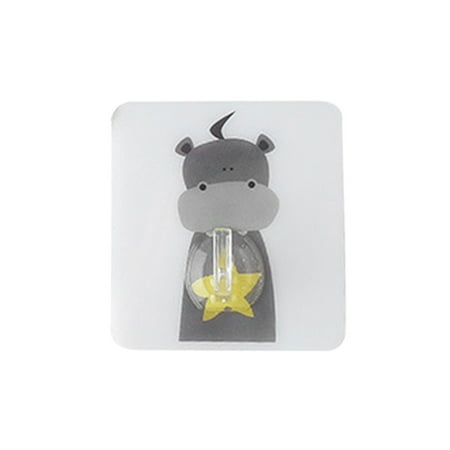 

iOPQO stickers Animal Hook Traceless Sticky Coat Hook Hanger peel and stick wallpaper
