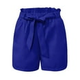 thumbnail image 4 of Sngxgn Women's Blend Pockets, Lightweight Shorts(Blue,S), 4 of 4