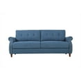 thumbnail image 2 of US Pride Furniture Matsuko 79.53" Rolled Arm Polyester Sofa, Ocean Blue, 2 of 5