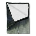 thumbnail image 2 of Landscape Soft Flannel Fleece Blanket, Interior Urban Tunnel Traffic Empty Road Modern City Highway Photo, Cozy Plush for Indoor and Outdoor Use, 70" x 90", Navy Dark Blue and White, by Ambesonne, 2 of 5