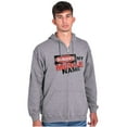 thumbnail image 5 of Funny Danger is My Middle Name Zip Hoodie Sweatshirt Men Brisco Brands S, 5 of 6