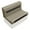 Neutral • Meteor, variant on Wise DLX100-1904 DLX Series 37" Pontoon Bench Seat Cushion Set - White / Mariner Blue