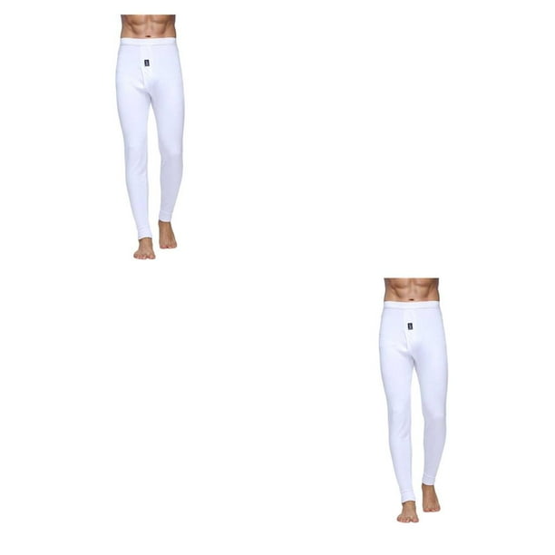 Qarigey Hombre Ropa Interior Térmica Pantalones Algodón Otoño Invierno Leggings Oficina Fondo Type2 NO2