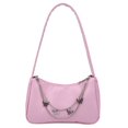 thumbnail image 1 of Women Butterfly Chain PU Shoulder Underarm Bags Fashion Solid Color Handbags, 1 of 8