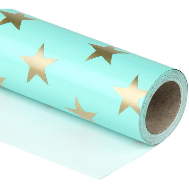 Mint and gold wrapping paper deals