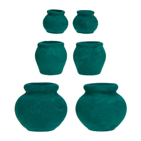 Gregiular Small Terracotta Flower Pots for DIY Crafts and Office Decoration (6pcs)