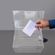 thumbnail image 4 of Caja de donación transparente, caja de acrílico para donaciones, caja de quejas con cerradura, urna para escritorio, eventos comunitarios, recepción,, 4 of 8