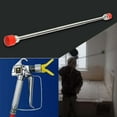 thumbnail image 6 of Sprayer Extension Rod, Airless Paint Sprayer Tip Extension Pole, Universal Quick Connect Sprayer Extention Wands with Red Guard, 19.69'', 6 of 8