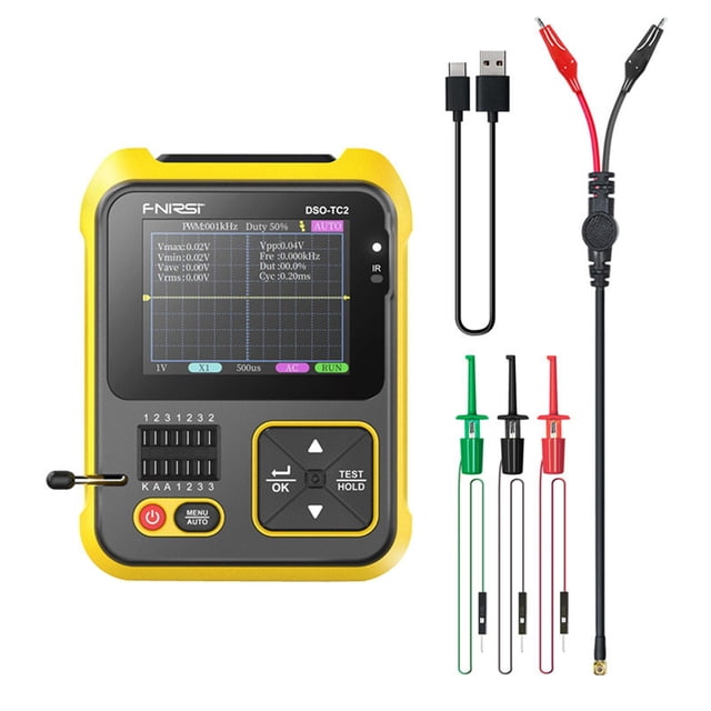 Osciloscopio digital portátil de mano, multímetro de medidor para reparación, investigación A kusrkot osciloscopio digital