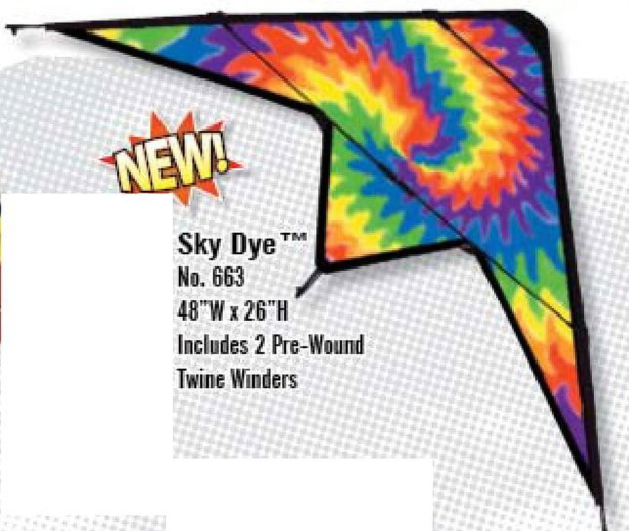 48"x22" Sky Dye Stuntmaster Nylon Kite