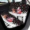 thumbnail image 4 of Pzuqiu Santa Claus and The Piano Car Seat Covers Set Easy to Install Car Seat Covers Full Set, Full Backrest Fashion Front and Rear Seat Cover Set, 4 of 10