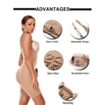 thumbnail image 3 of MISS MOLY Women's Open Bust Shapewear Firm Control Bodysuit Butt Lifter Tummy Control Hi-Waist Thigh Slimmer Full Body Shaper, 3 of 6