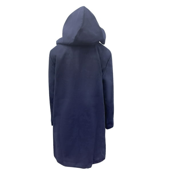Navy blue top hooded coat