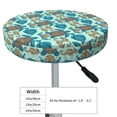 thumbnail image 4 of Hirioo Turtles And Seahorses for Round Bar Stool Seat Covers Washable Stool Cushion Slipcover Elastic Bar Chair Covers for 12-14 Inch Chair-13 inch, 4 of 7