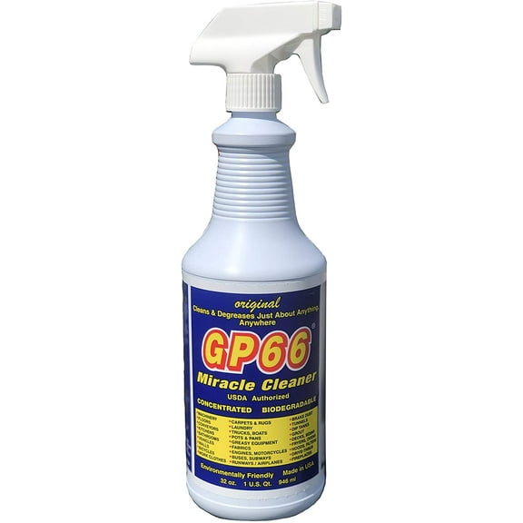 GP66 Green Miracle Cleaner Super Size! (32 oz.) Powerful American Made Heavy Duty All Purpose Cleaner Cleans Over 1,000 Surface Types
