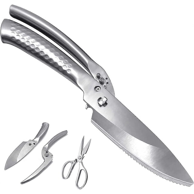 Kitchen Scissors Multi Purpose Kitchen Shears Premium 30CR13 Stainless Steel Large Heavy Duty Detachable Cutter General Use For Poultry,Food,Chicken,M
