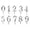silver, variant on Dualoai 10 Pieces 0-9 Number Cake Holder Cake Toppers for Wedding Christmas Festival silver