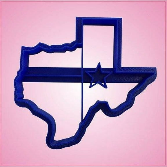 Embossed Texas Cookie Cutter 3-3/4 Inches Wide