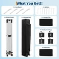thumbnail image 2 of 10x10FT Instant Pop Up Canopy Tent with 4 Side Walls, Complete Commercial Shelter System for Outdoor Events-Black, 2 of 8