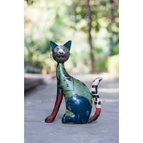 De Kulture Works Iron Big Cat Decorative Collectible Figurine Showpiece Beautify Decoration