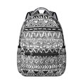 thumbnail image 1 of Vintage Rustic Style School Backpack with Floral Tribal Patterns, Scratch-Resistant and Wear-Resistant Oxford Cloth, Adjustable Straps for Comfortable Fit and Large Capacity, 1 of 6
