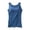 Blue, variant on Built In Bra Tank Top 2 In 1 Comfortable Retro Yoga Shirt Pilates Gym Activewear Wirefree Support Sleeping Traveling Cami Undershirt
